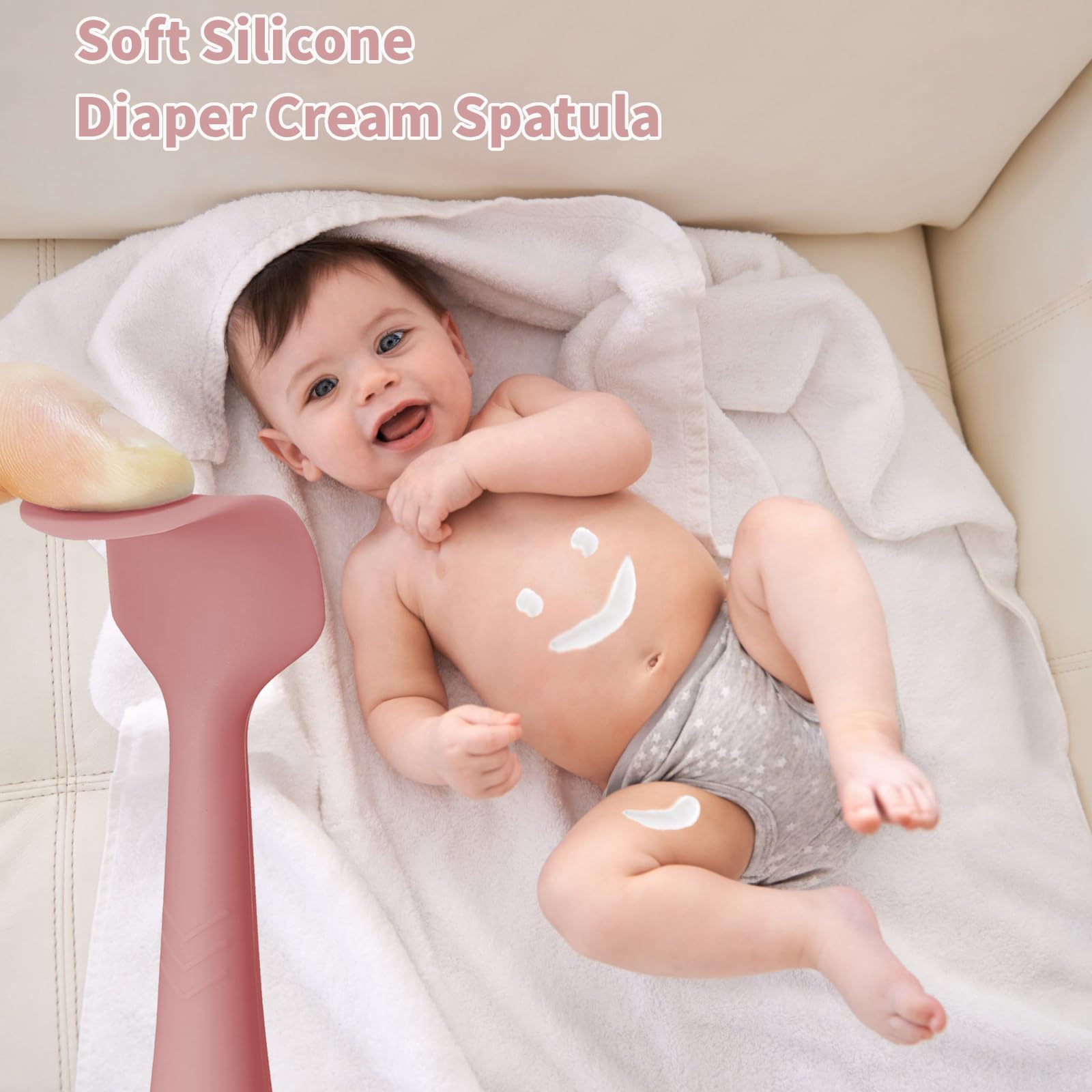 MSVP suction-base diaper cream spatula keeps tool steady during changes