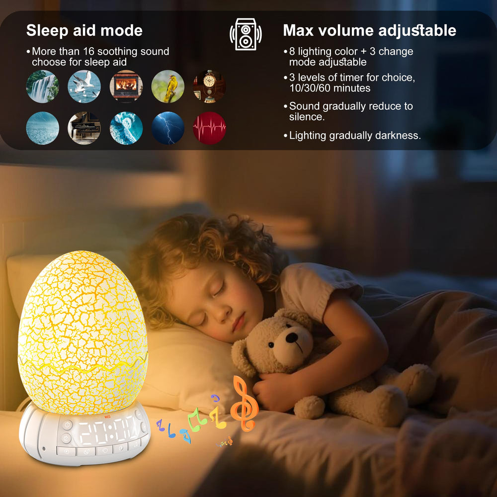 MTDYHY Dinosaur Egg Bluetooth Speaker streams music with clear sound.