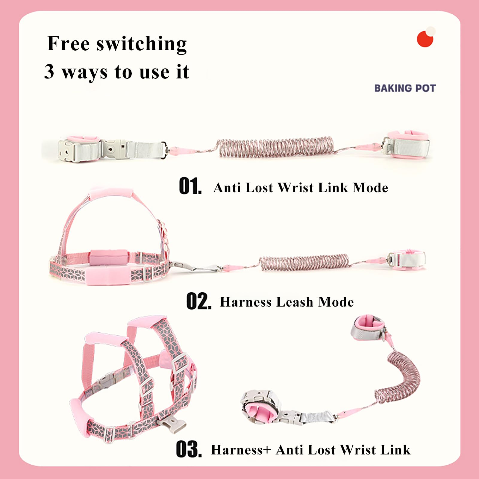 MTOMUYA 360-degree swivel buckle to prevent rope tangling