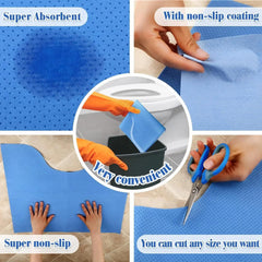 MTORPT Absorbent toilet mat absorbs liquids for cleaner restrooms