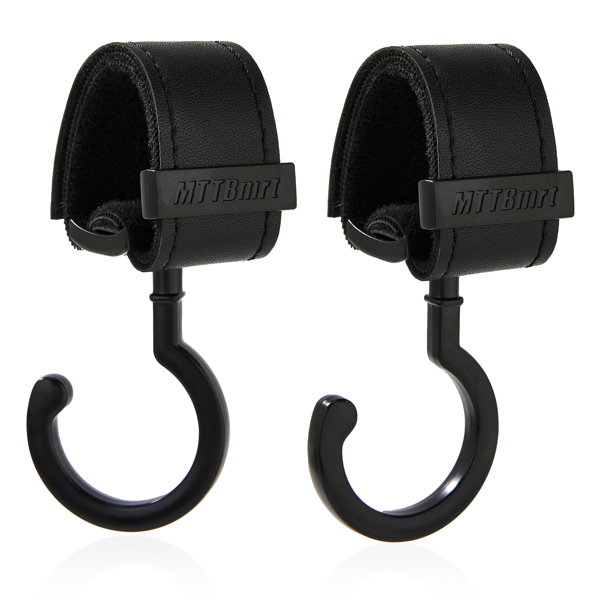MTTBmrt 2-pack stroller hooks with compact design for convenient one-handed use.
