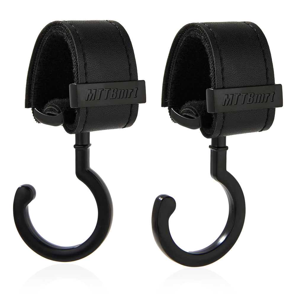 MTTBmrt 2-pack stroller hooks with compact design for convenient one-handed use.