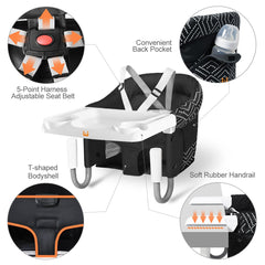 MTWML Hook On High Chair removable cover for easy cleaning.