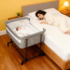 MTWML Twin Bassinet replaceable mattress cover simplifies cleaning