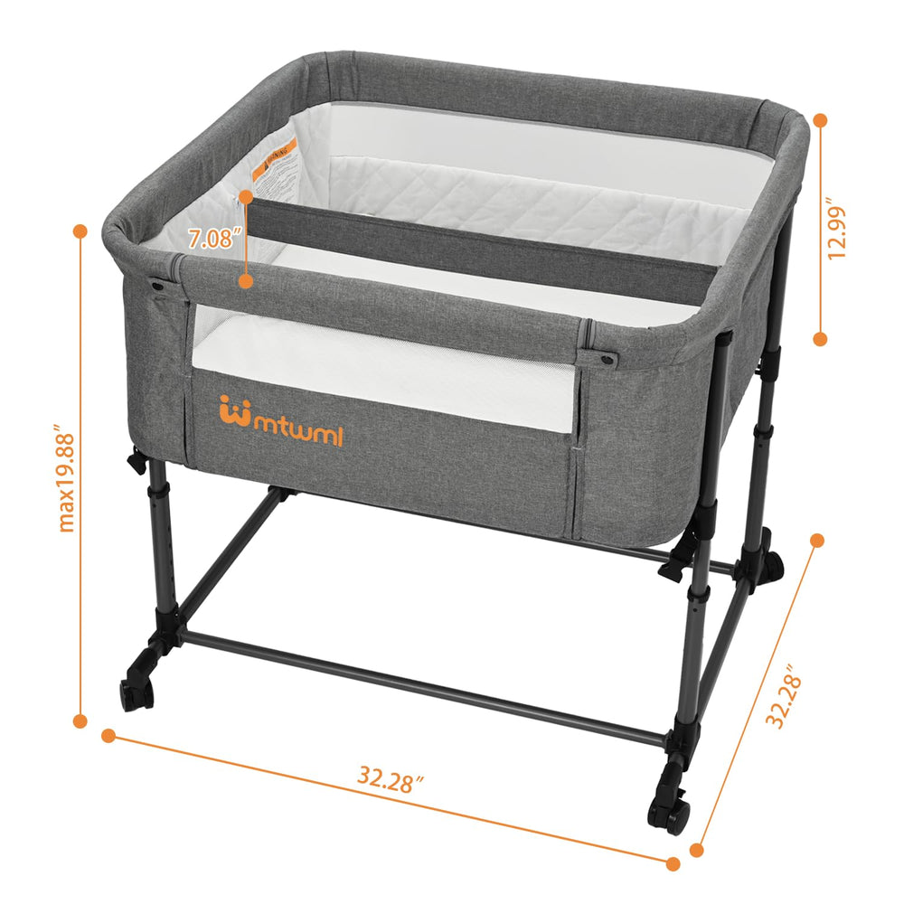 MTWML Twin Bassinet tool-free assembly enables quick setup