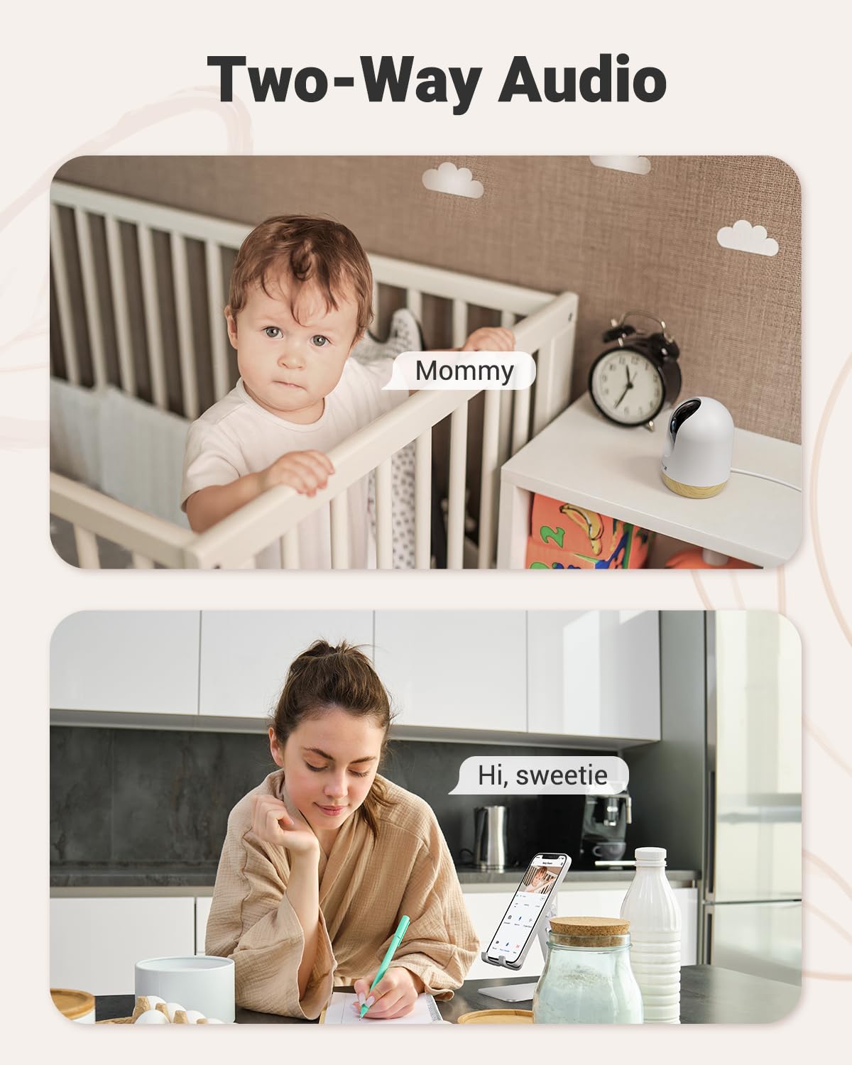 MUBVIEW AI motion detection with auto tracking follows activity around the room