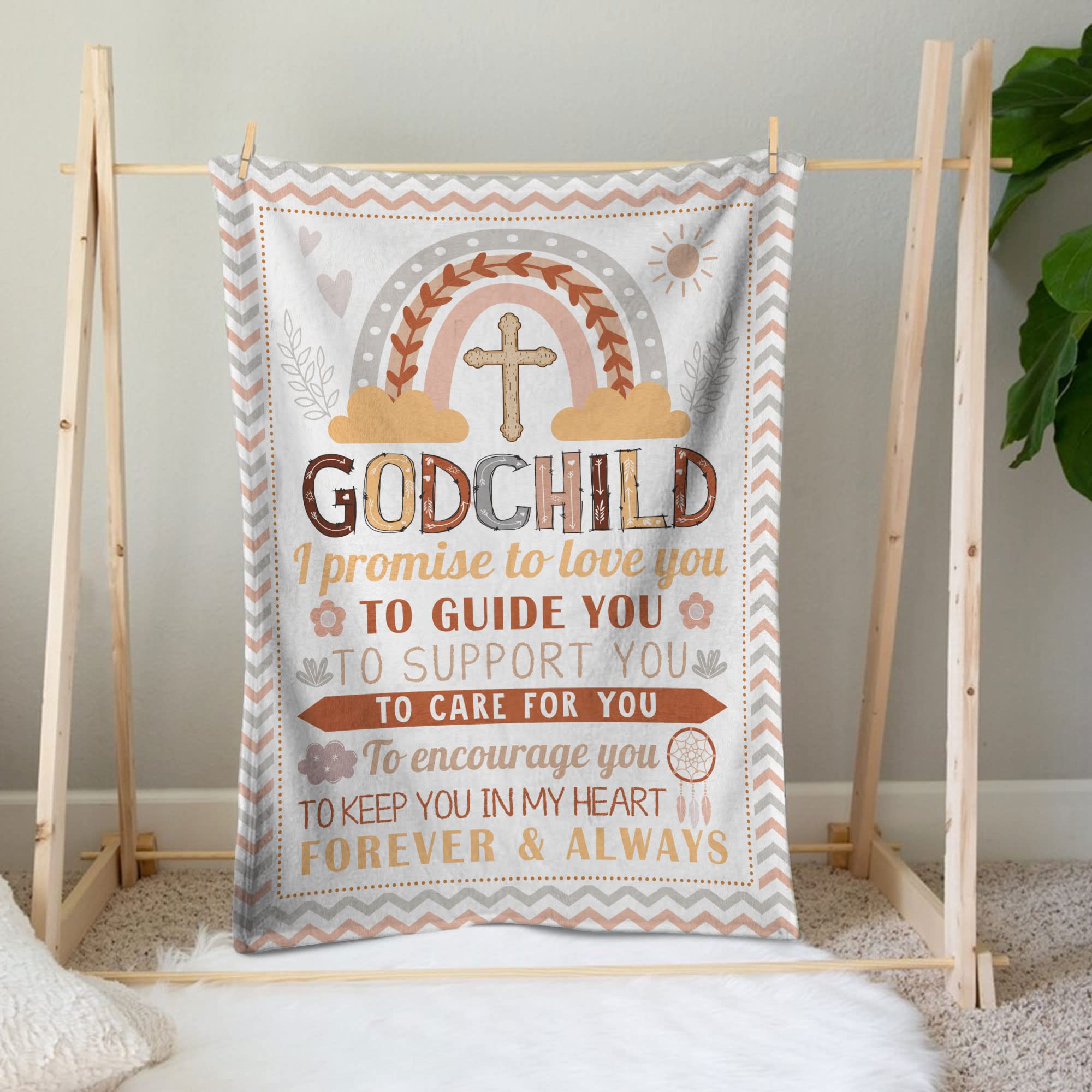 MUCHNEE Baptism Blanket 40x30 size demonstrates compact cuddle dimensions.