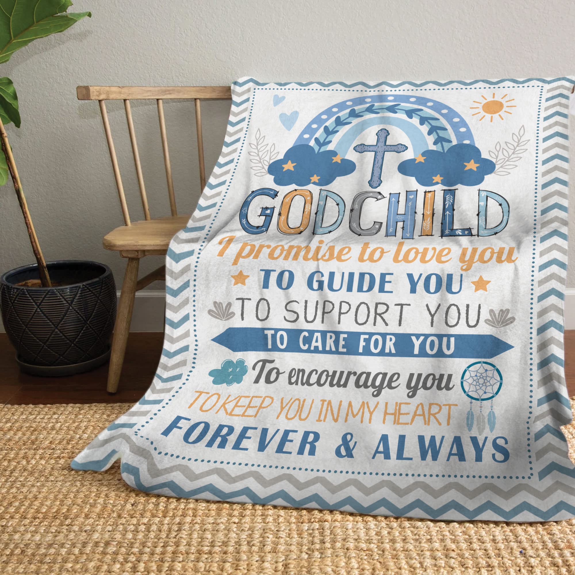 Muchnee Baptism blanket is machine washable for easy care.