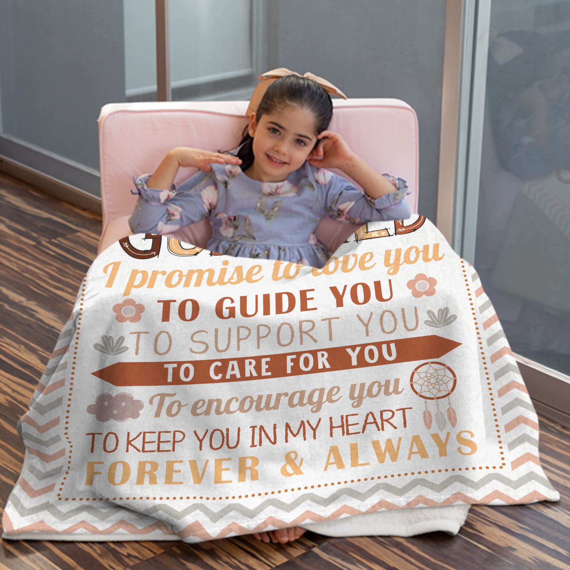 MUCHNEE Baptism Blanket colorful print stays vibrant after washing.