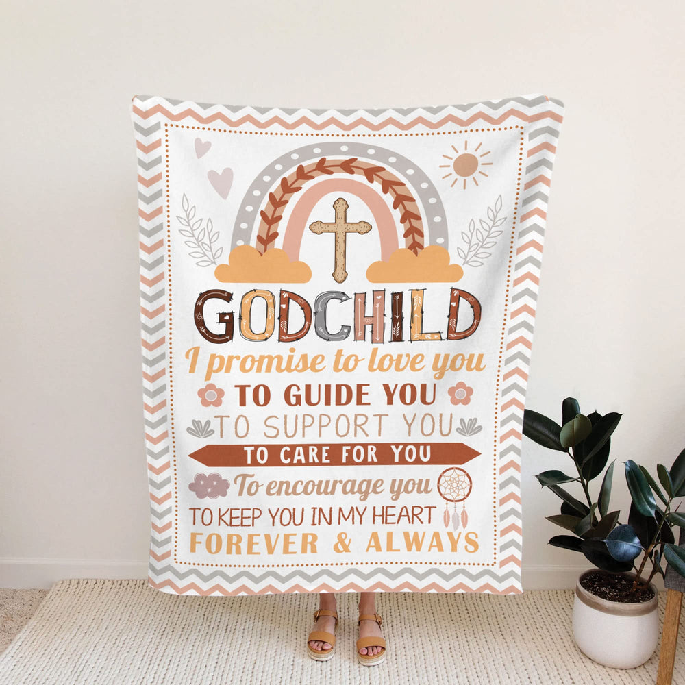 MUCHNEE Baptism Blanket nursery decor scene adds cozy room touch.