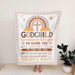 MUCHNEE Baptism Blanket nursery decor scene adds cozy room touch.