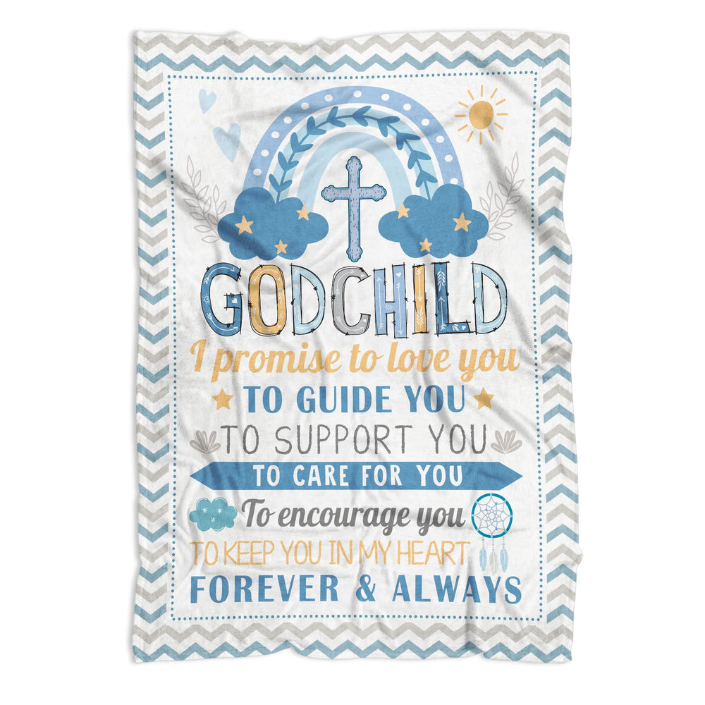 Muchnee Baptism blanket prints names on the 40x30 size for a personalized keepsake.