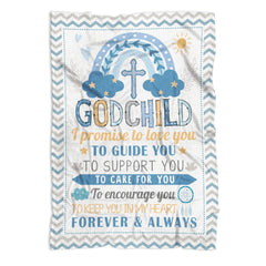 Muchnee Baptism blanket prints names on the 40x30 size for a personalized keepsake.