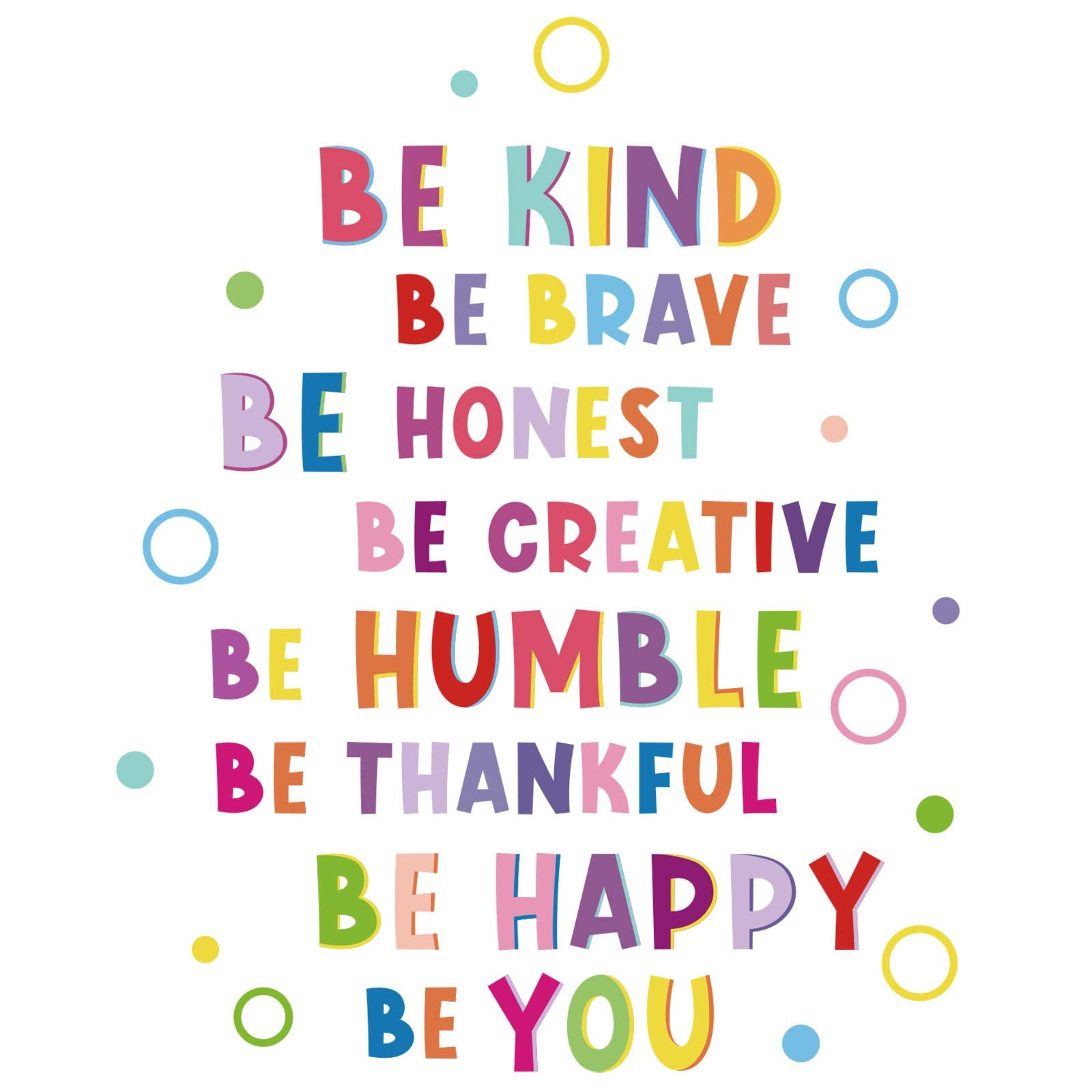 Mudder colorful wall stickers pack brightens classrooms with positive messages.