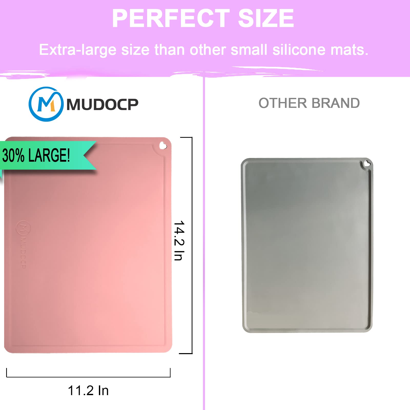 Mudocp placemats ideal for restaurant use and stable dining surfaces.
