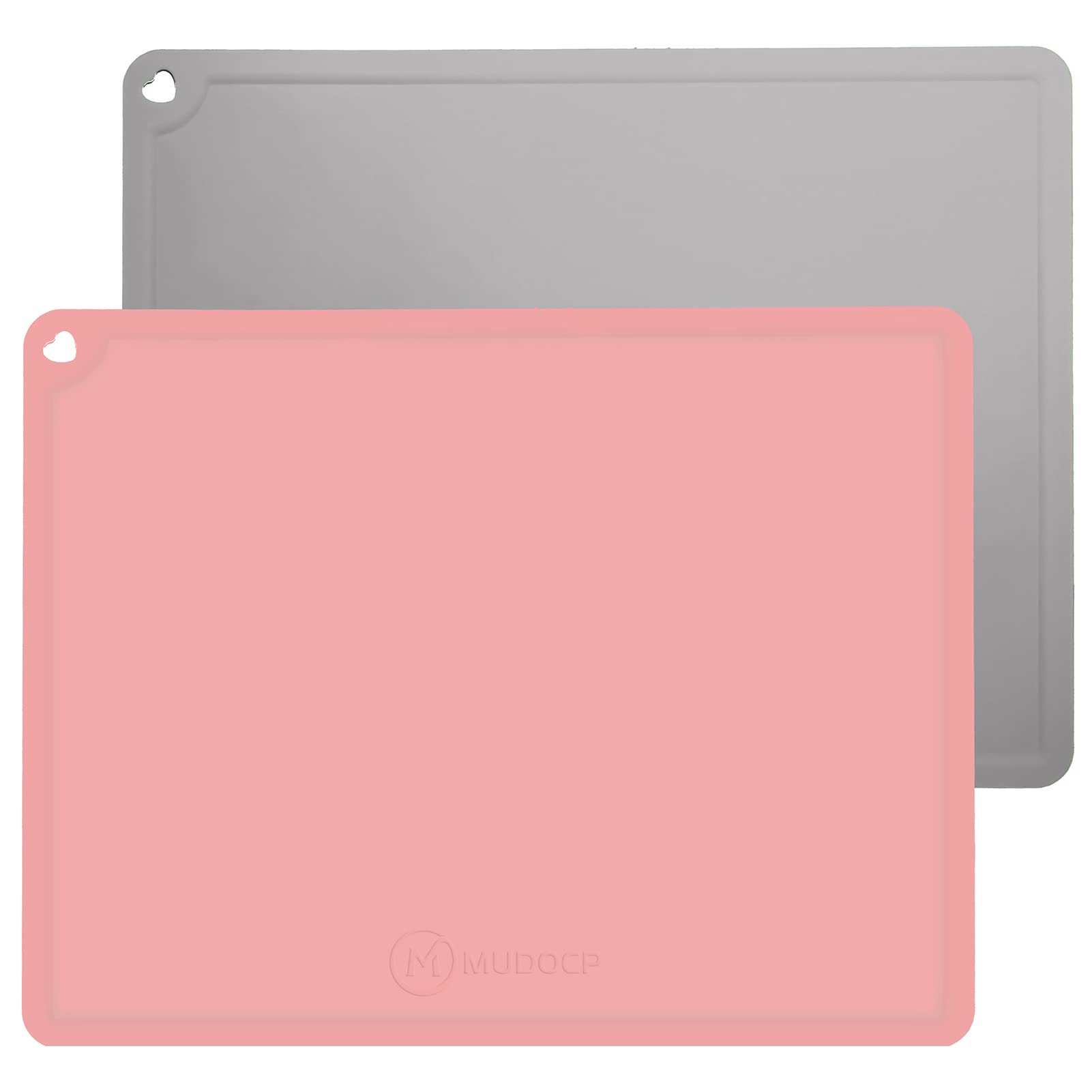 Mudocp silicone placemats for toddlers with non-slip grip on dining tables.