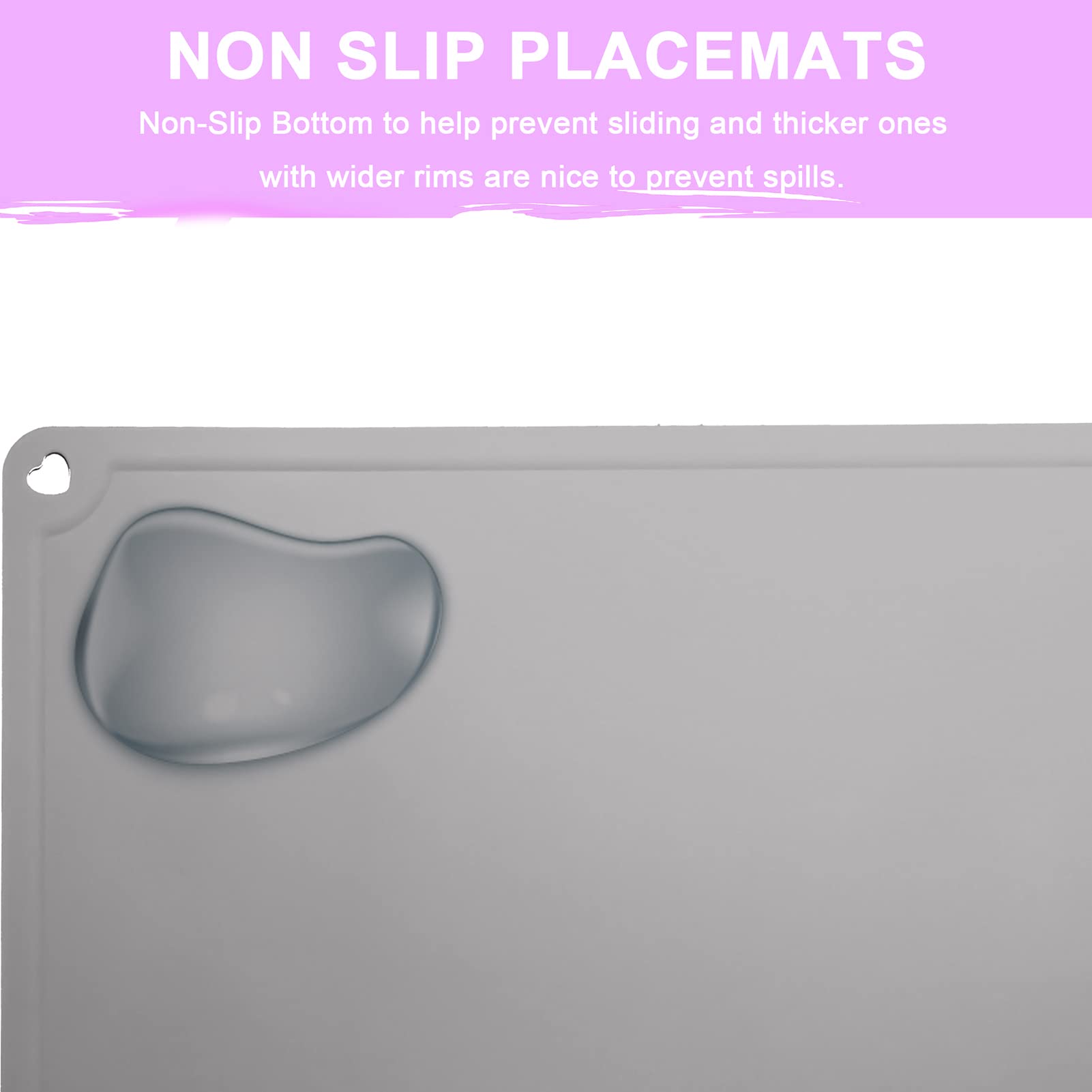 Mudocp placemats are travel-ready and fold for on-the-go dining.