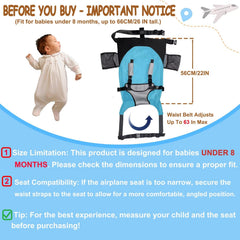 MueKeesam baby airplane bed packed in carry bag for easy travel.