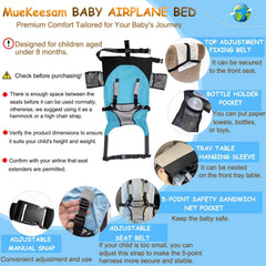 MueKeesam front-sling-seat design keeps baby stable and securely positioned