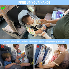 MueKeesam baby airplane bed harness wraps around seat for secure use.