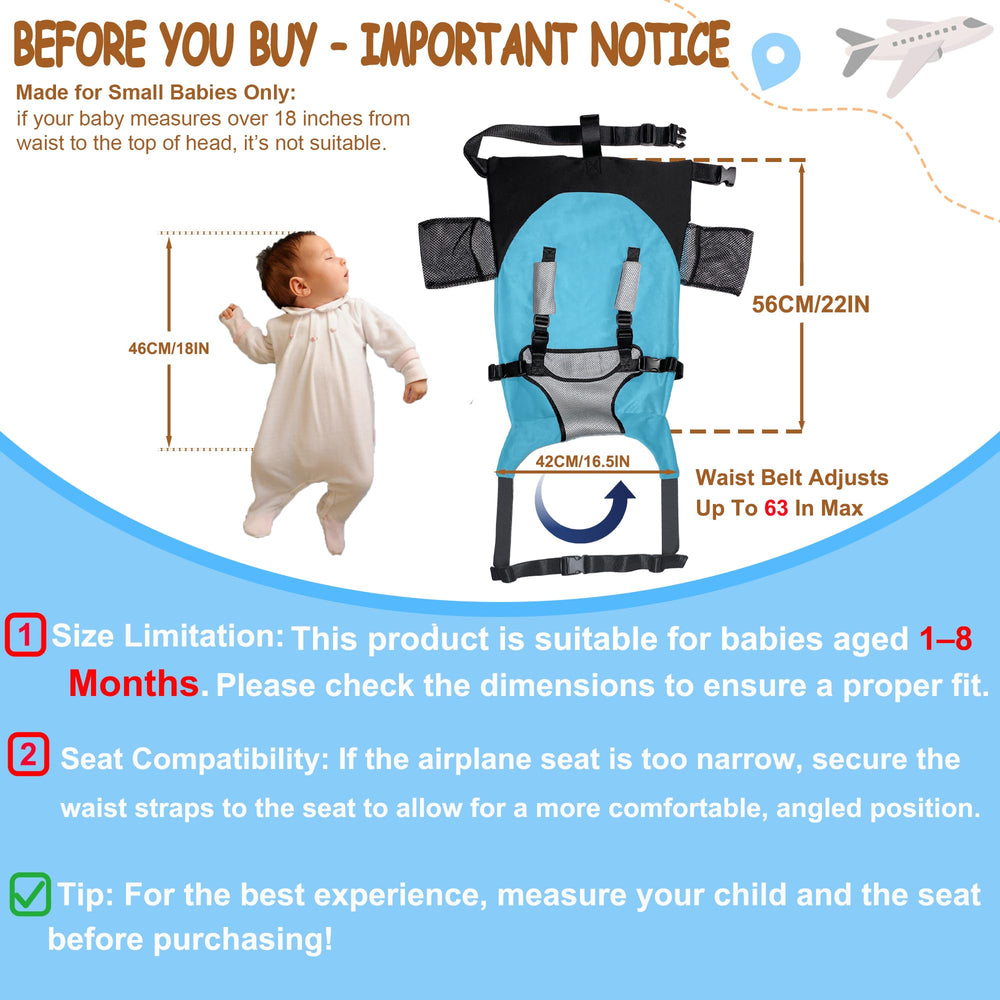 MueKeesam baby airplane bed lap-setup provides hands-free feeding opportunities during flights