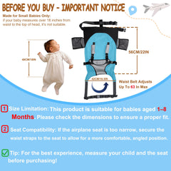 MueKeesam baby airplane bed lap-setup provides hands-free feeding opportunities during flights