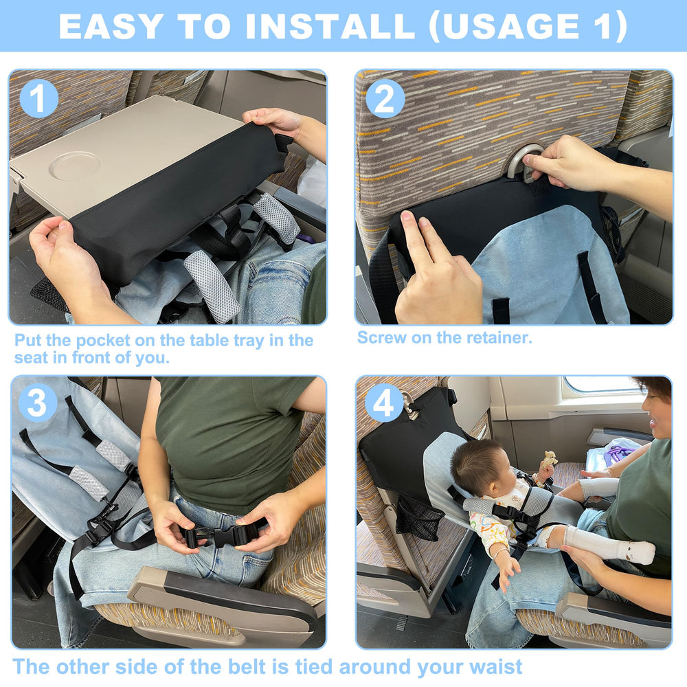 MueKeesam baby airplane bed is lightweight and portable for quick trips.