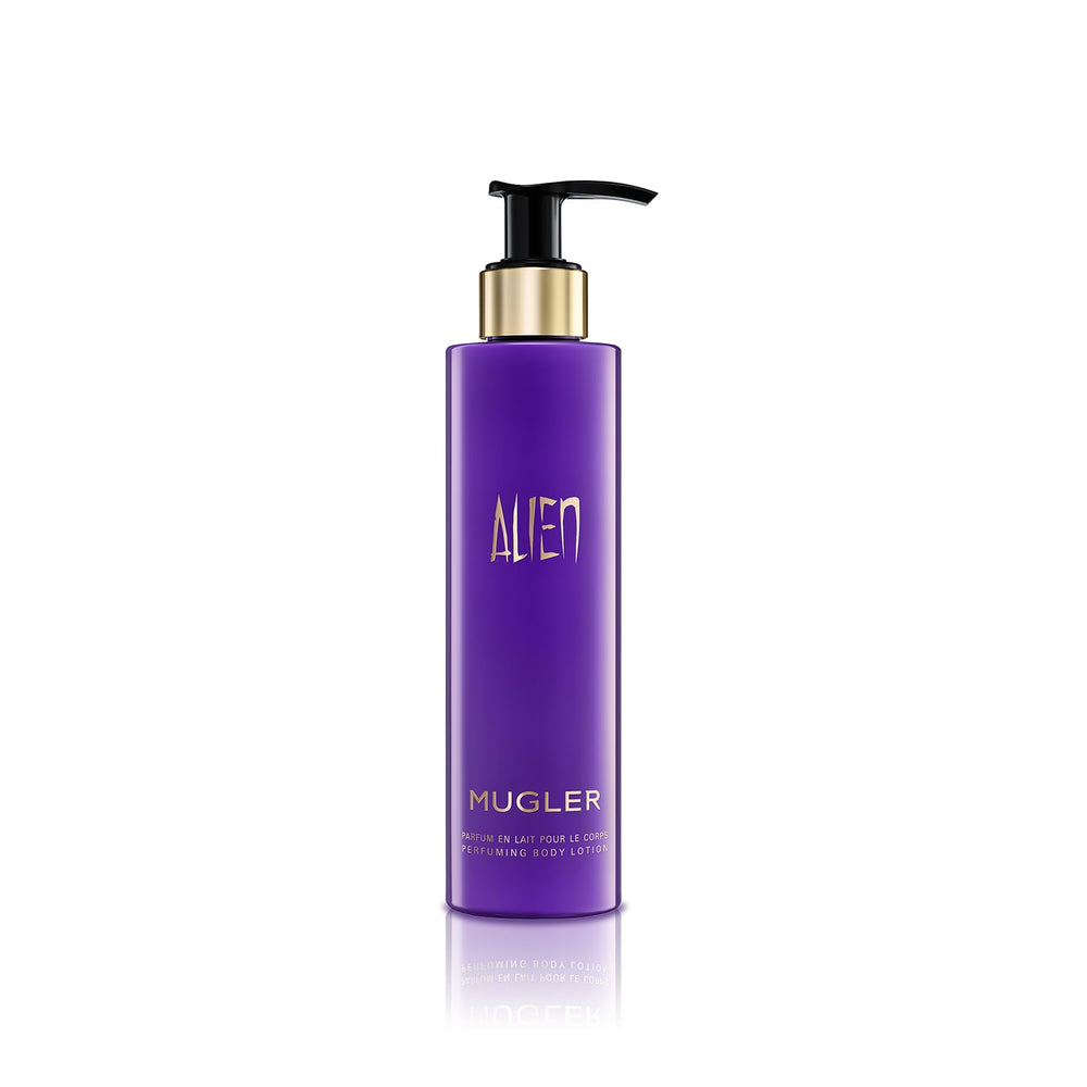 MUGLER Alien Body Lotion texture-silk provides rich hydration for silky skin.