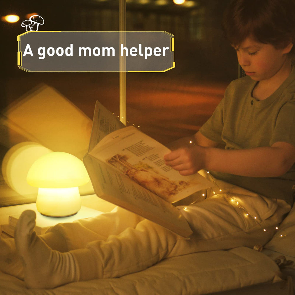 MUID Mushroom Lamp baby-safe silicone design prioritizes safety during use.