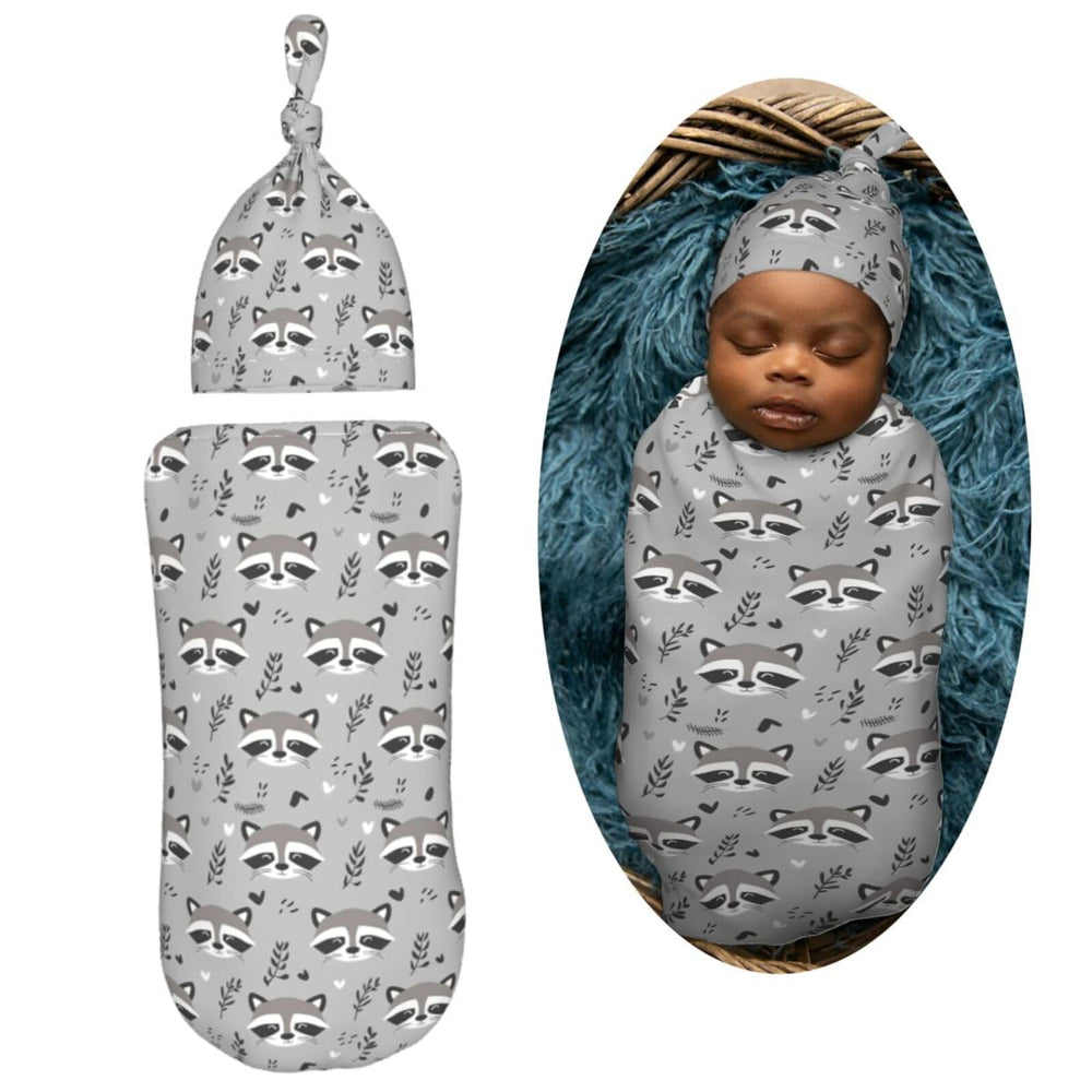 Muishi newborn gray hat in 13x6.5 inch size keeps tiny head warm.