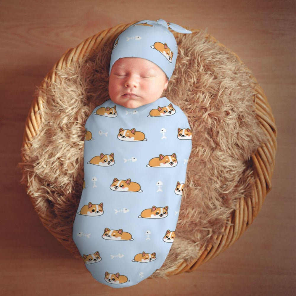 Muishi charming corgi pattern makes an ideal baby shower gift.