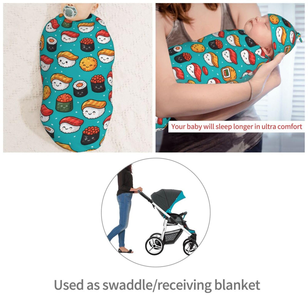Muishi blanket and hat set shown as a complete newborn care kit