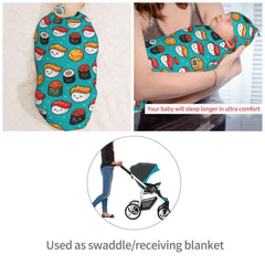 Muishi blanket and hat set shown as a complete newborn care kit