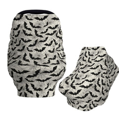 Muishi car seat cover showing 360° coverage for privacy and sun protection.