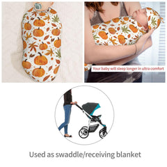 Muishi cocoon-shaped swaddle design demonstrates secure, womb-like wrapping.
