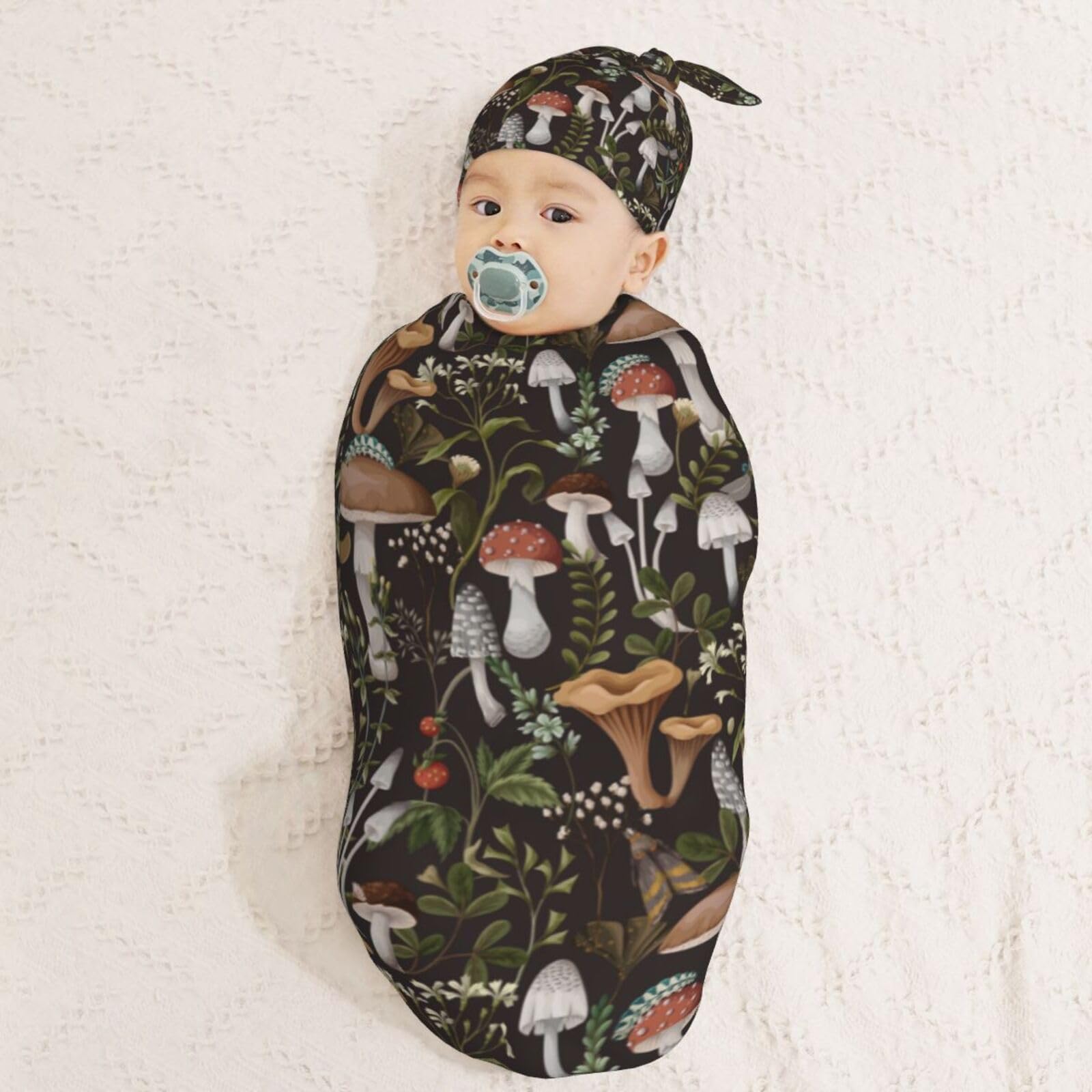Muishi cocoon swaddle wrap in oval shape for secure soothing
