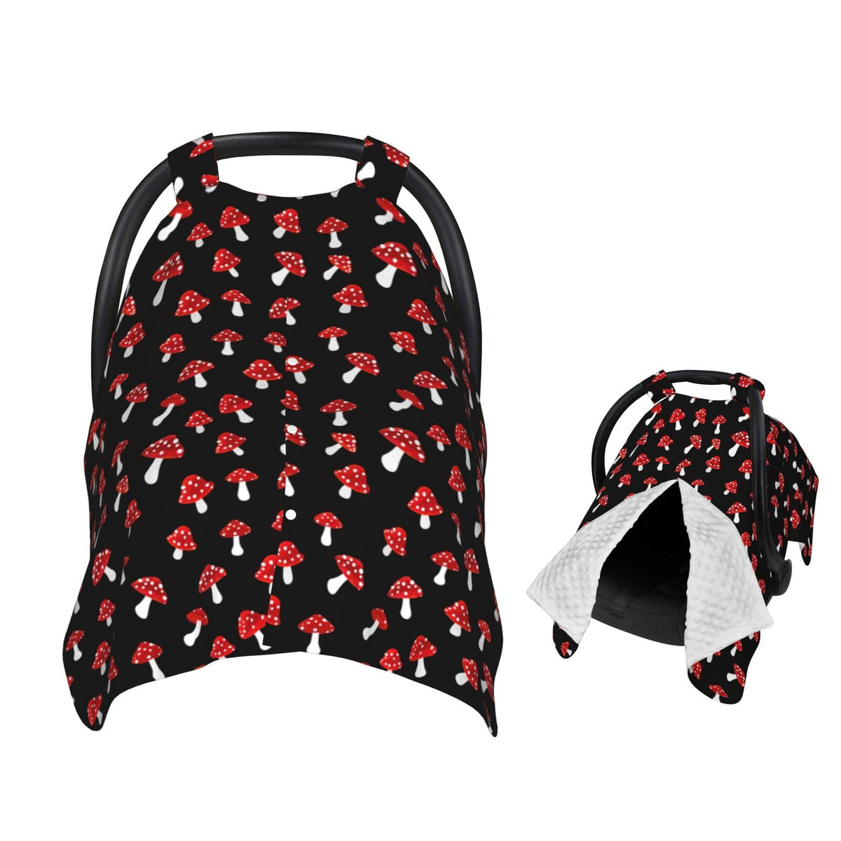 Muishi forest mushrooms car seat canopy shields baby from sun and wind
