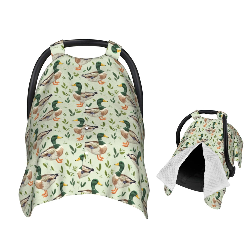 Muishi cute mallard duck car seat cover provides 360-degree privacy and sun protection.