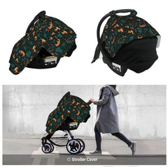 Muishi Deers Forest four-snap opening enables easy contact and airflow to baby