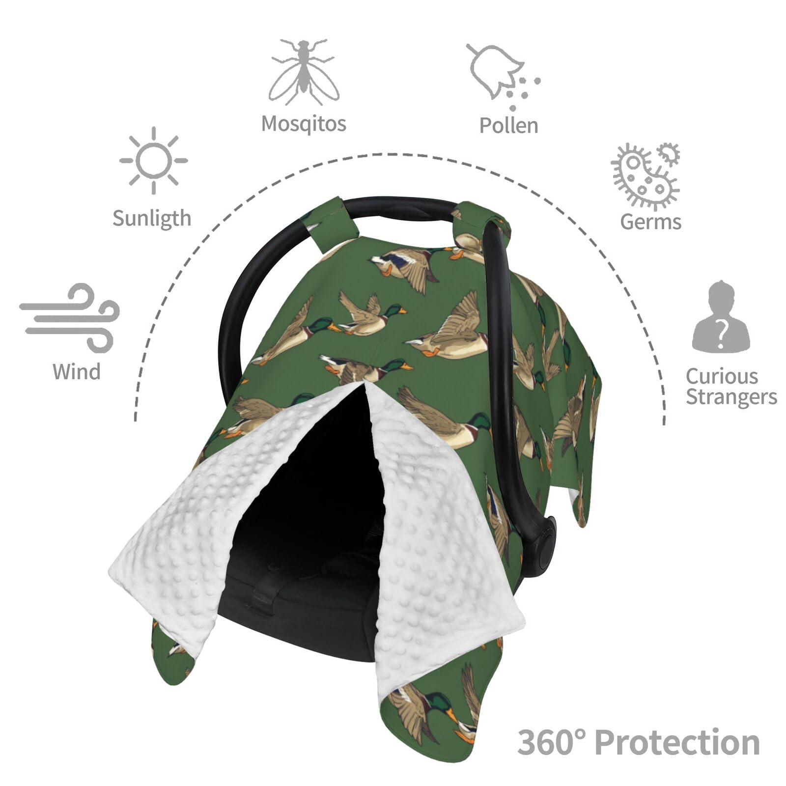 Muishi double-layer shield fits most car seats and doubles as a cozy blanket