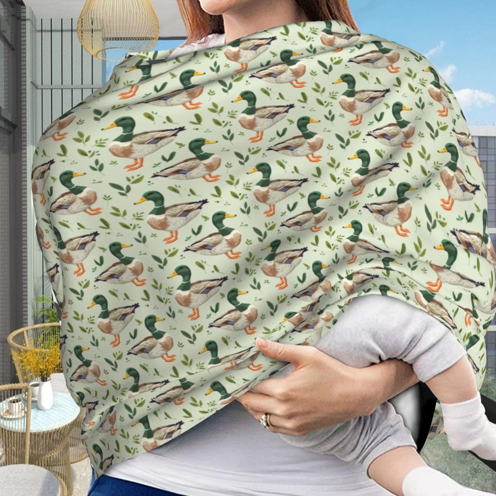 Muishi 360-degree canopy with duck design offers full privacy and sun protection.
