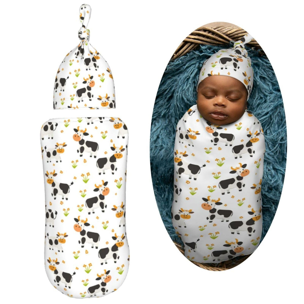 Muishi Farm milk cow baby hat adds gentle warmth for newborns
