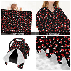 Muishi plush back panel provides soft, skin-friendly comfort for baby