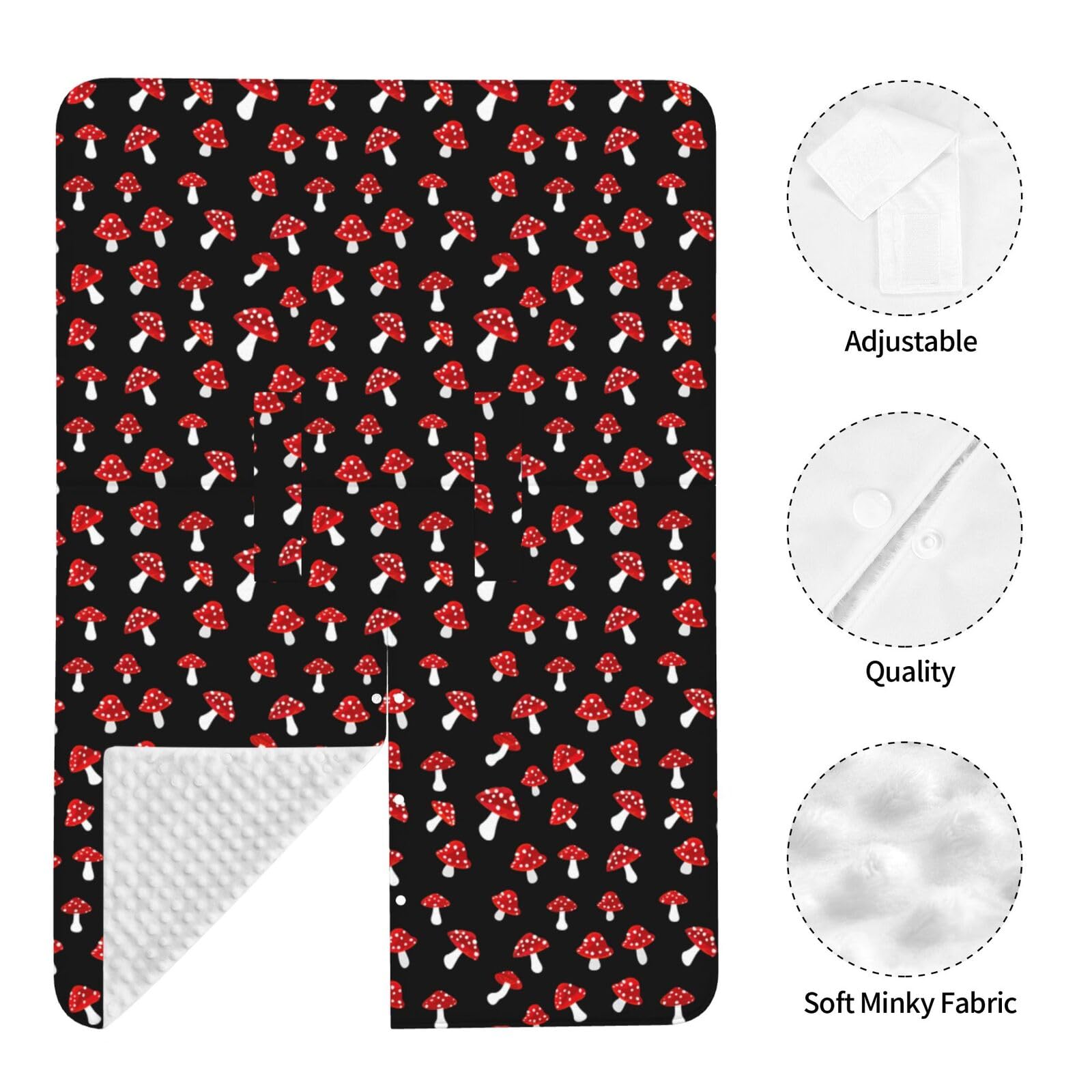Muishi four-snap front opening design enables easy contact while preserving privacy