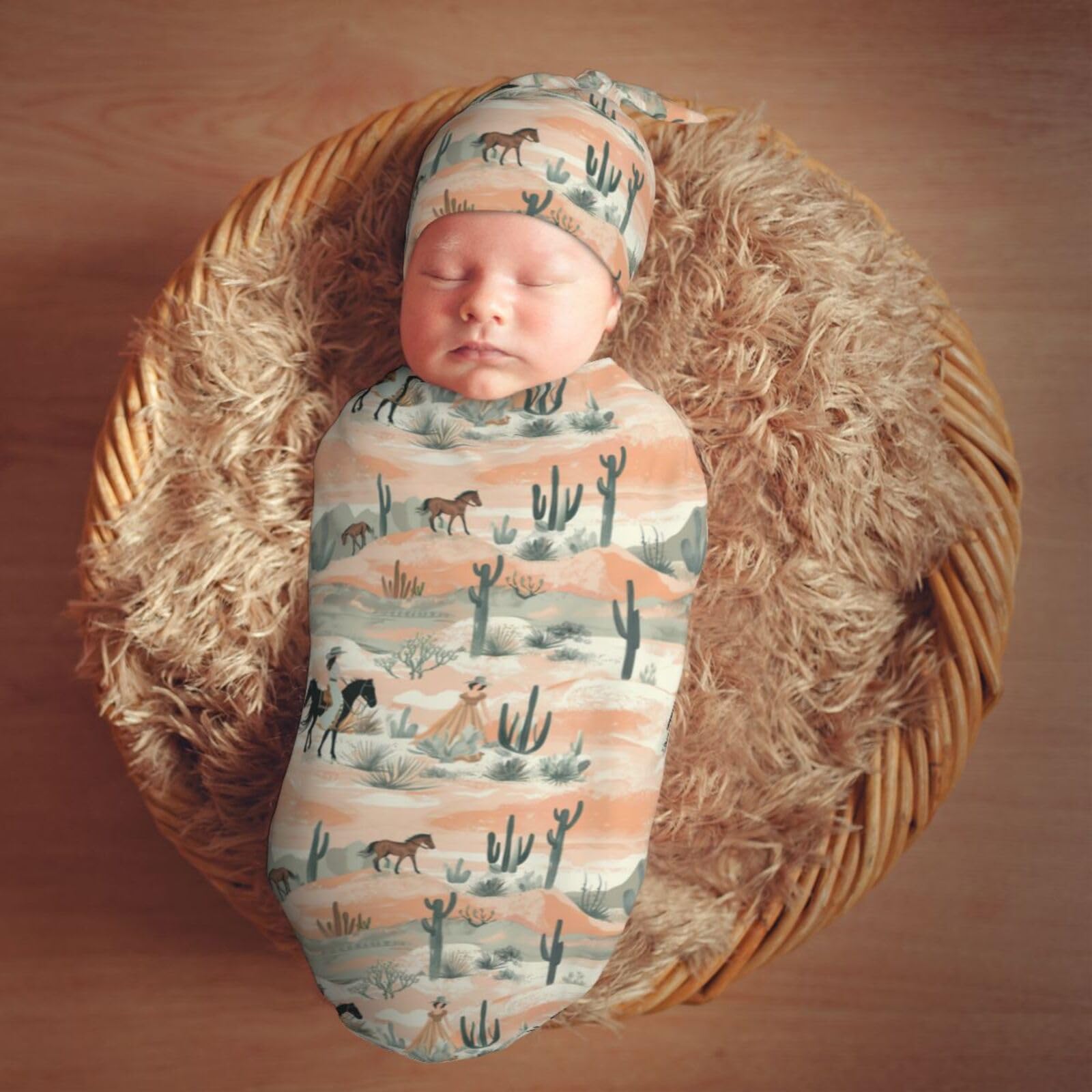 Muishi gift-ready baby shower set with western pattern