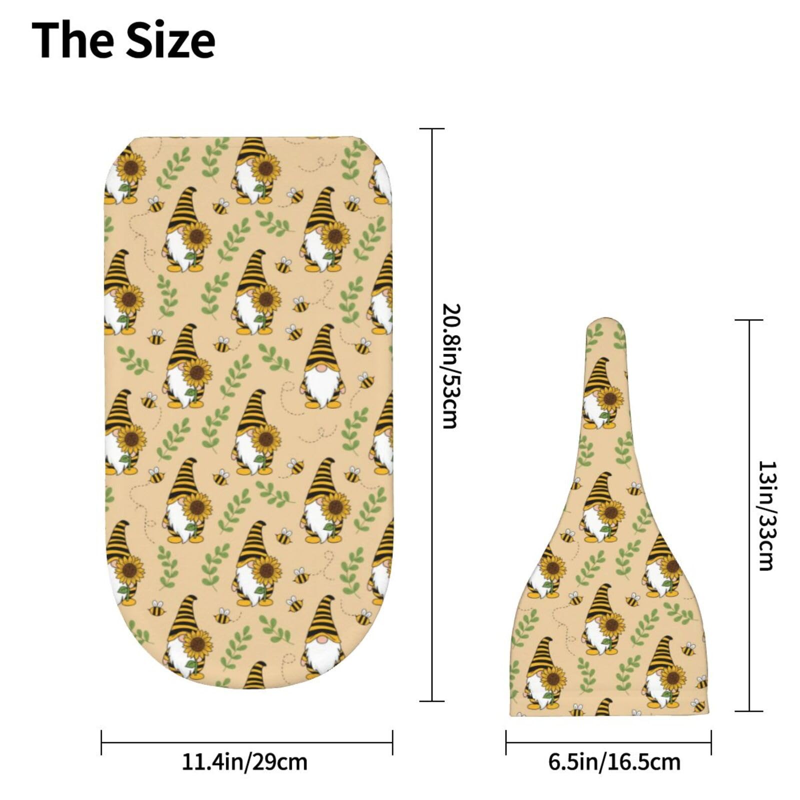 Baby sleeping peacefully in Muishi Gnomes Bees Sunflowers swaddle set.