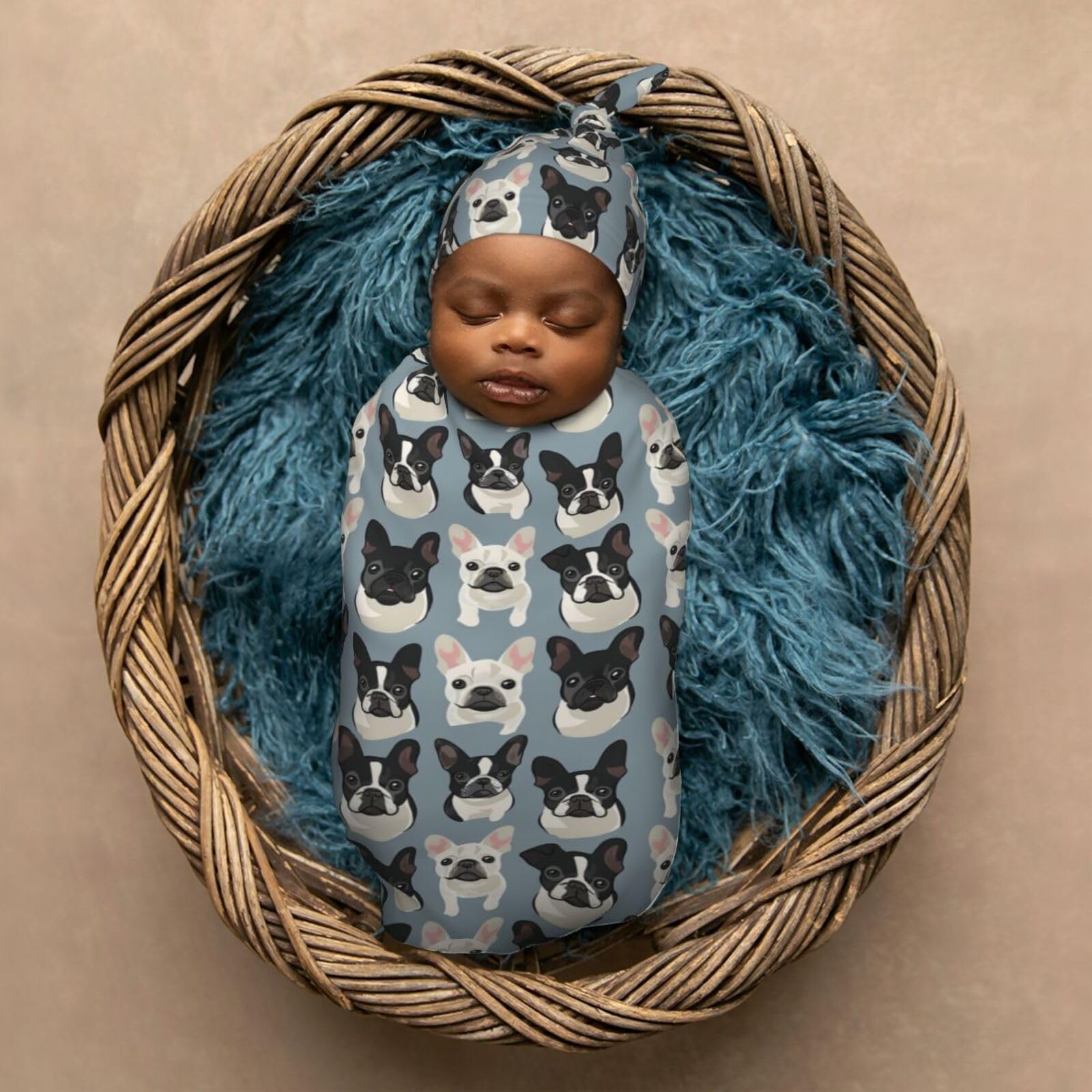 Muishi hat 13x6-5 inches size reference for proper newborn fit.