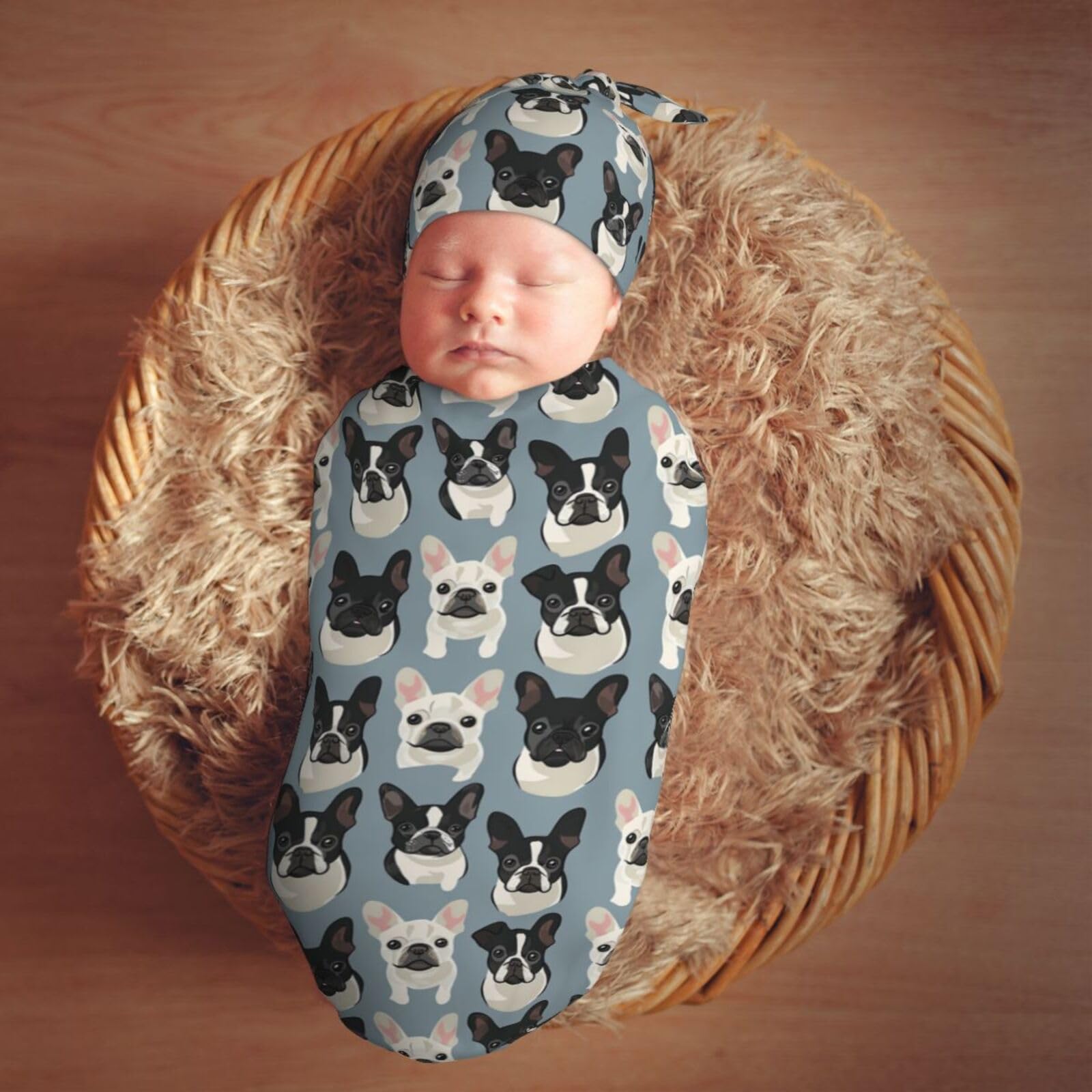 Muishi multi-use baby blanket in action as cozy cover and hospital wear.