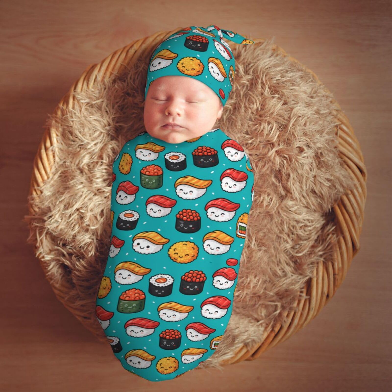 Muishi multi use baby blanket supports swaddling and lounging
