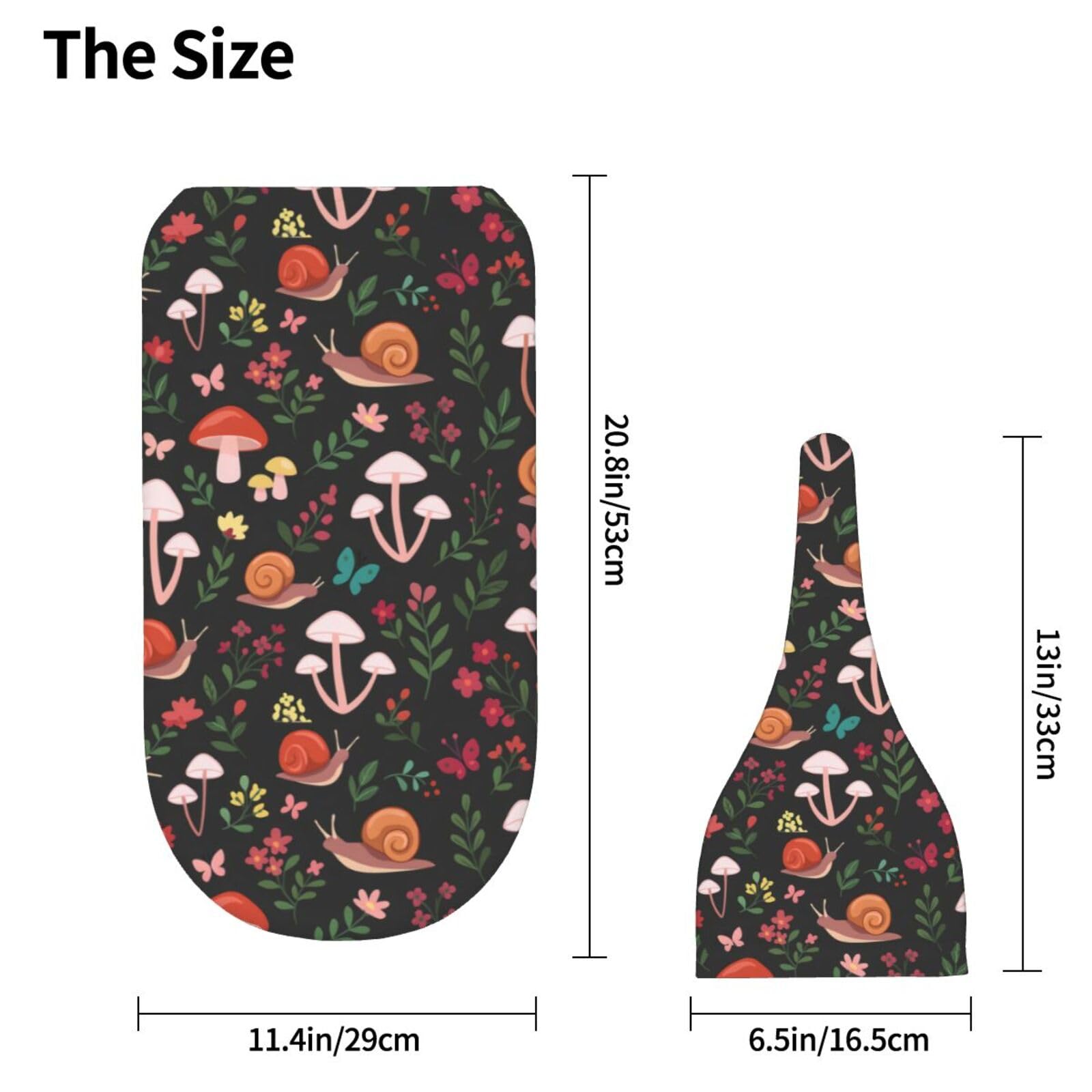 Muishi Mushrooms Swaddle on nursery bed demonstrating snug wrap